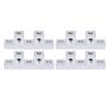 4Pcs 90 Degrees Mount Bracket Double End Aluminum Connection Support Holder for Robot 3205‑0001‑0004