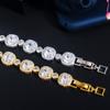S0174 Square Hand Jewelry Super Shiny Zircon Bracelet