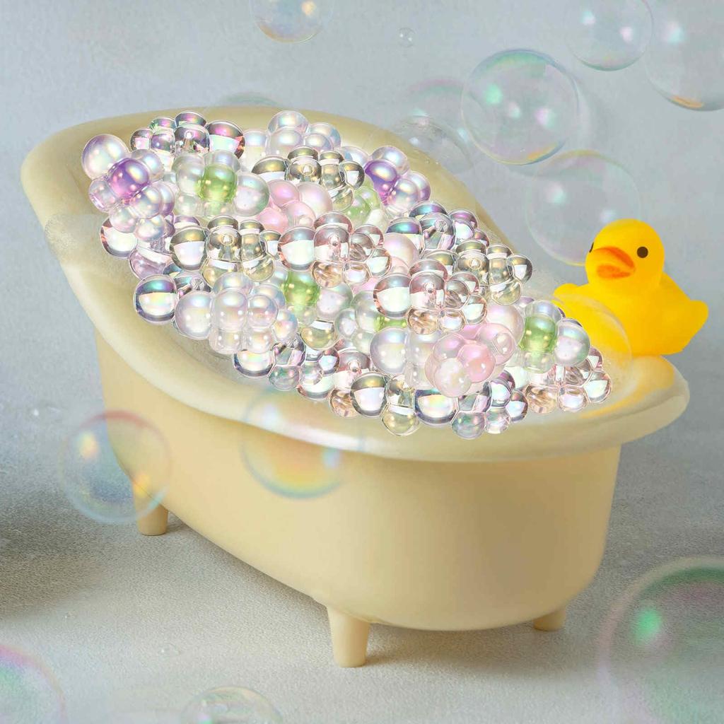 CoCud Miniature Dollhouse Bubble Cluster, 116 Scale Acrylic Blue Bubbles - (Use: DIY Crafts, Fairy Beach Decor) Pack of 5