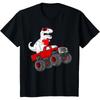 Valentines Day T Rex Riding Monster Truck Funny Toddler Cotton T-Shirt
