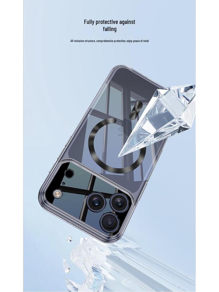 iPhone 17 Pro/Pro Max Clear MagSafe Case - Non-Yellowing & Electroplated
