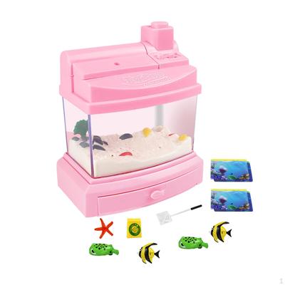 Aquarium Fischbehälter Spielzeug für Kinder Angeln Kind Dekoration Mini Künstlich