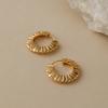 Fashion Plaid Round Inlaid Diamond Geometric Earrings For Women Daily Wear