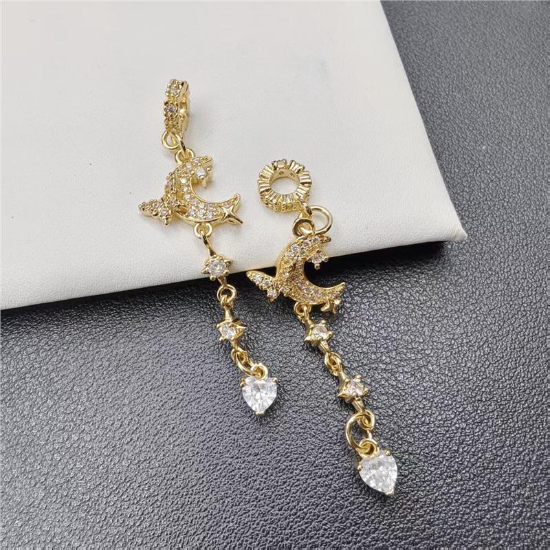 Яркий Алмазная Бабочка Луна Кисточка Подвеска Звездопад Цепочка Хрустальный Браслет Standard