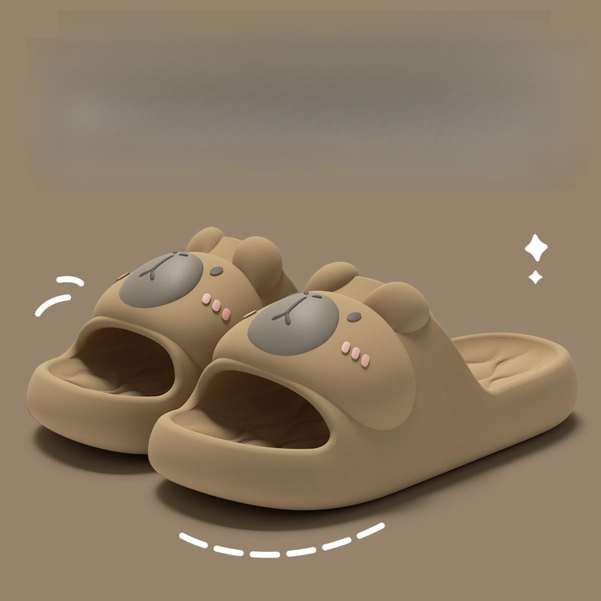 

Тапочки для женского дома, для ванной комнаты в помещении, душа, противоскользящие прохладные тапочки для мужчин, лето 36-37 дубильная кора