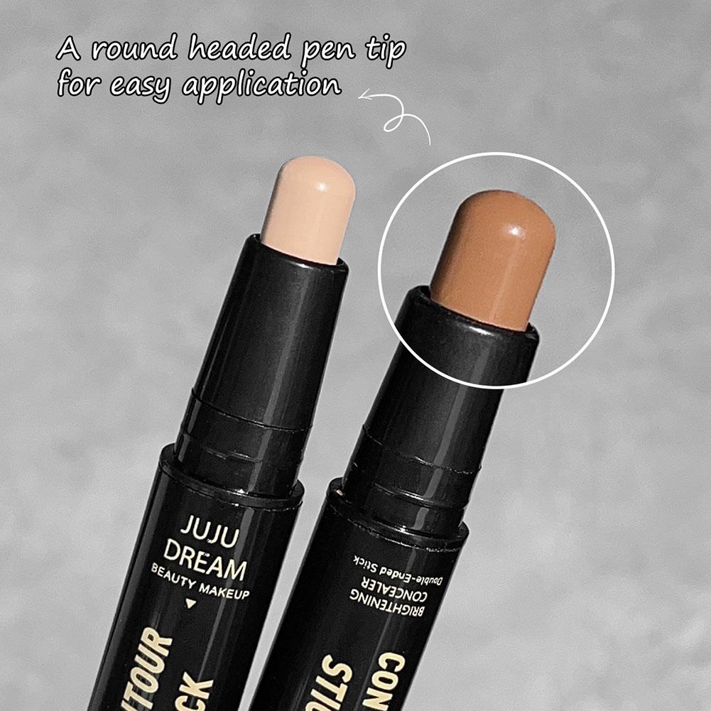 2 In 1 Cosmetic Concealer Face Contour Stick Highlighter Dual-Head Highlighter Trimming Up Matt V3G3