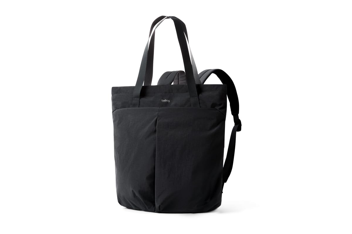 

Bellroy Lite Totepack, 18L Capacity, Lightweight Tote BagBackpack, Perfect for the Beach or Travel - Black