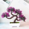 Artificial Plastic Plants Bonsai Small Tree Pot Potted Flower Garden Fake Plant Arrangement Ornaments Room Home Table Decor