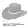 Trilby Cap Cowboy Style Adjustable Wide Brim Jazz Cap Costume Accessory for Horse Riding