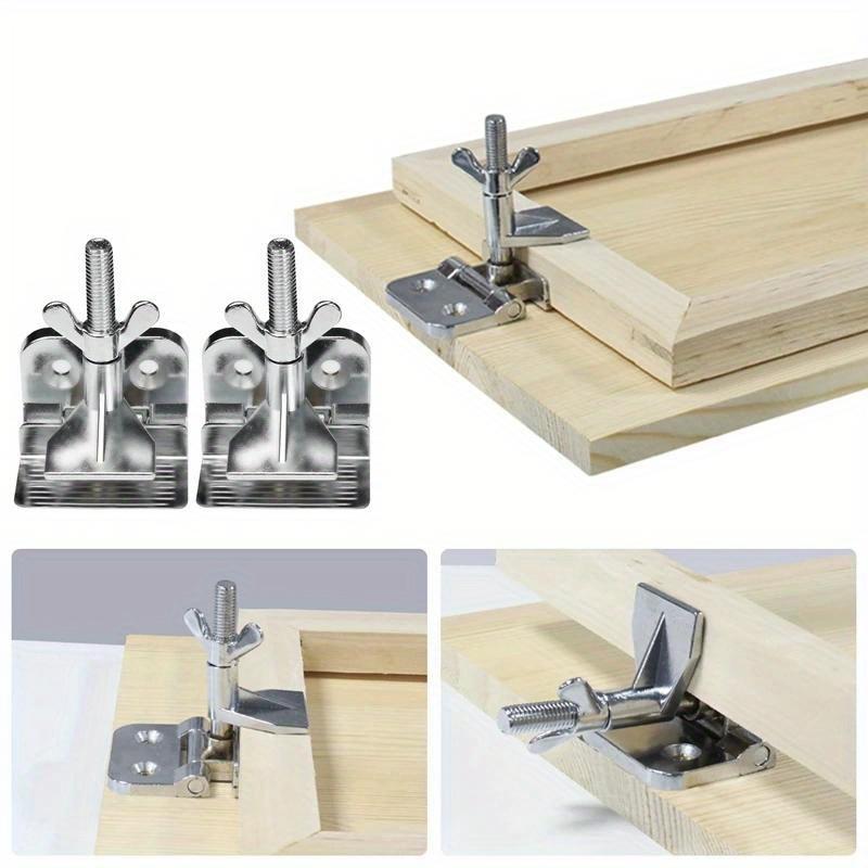 1/2Pcs Silk Screen Printing Metal Frame Hinge Clamp DIY Tools Section Metal Butterfly Hinge Clamp Fixing Screen Frames