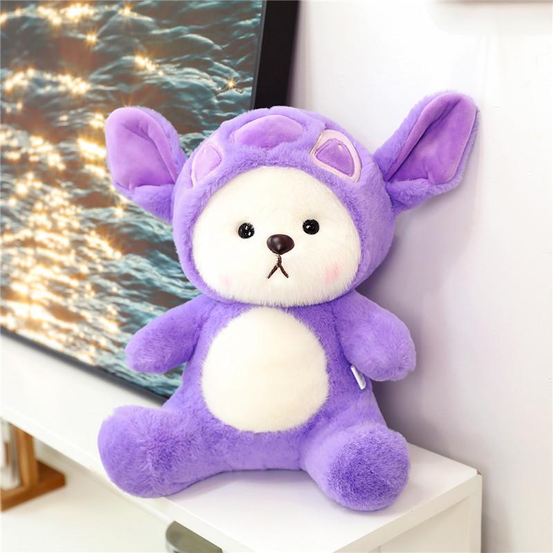 

Lilo Purple Transform Bear Plush Toy Cute Cartoon Girls Pal Birthday Gift 25cm