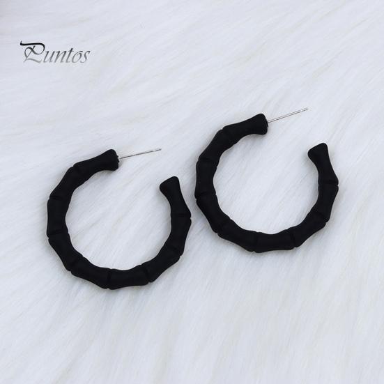1 paire de boucles d'oreilles créoles simples pour femmes, Style doux, couleur bonbon, boucles d'oreilles circulaires en acrylique, robe de fête de vacances, bijoux d'oreille, accessoires d'anniversaire