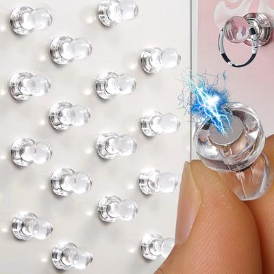 10 Stück Magnete Push-Pin Kühlschrank Whiteboard Magnet Reißzwecke Kühlschrank Pinnwand Pins klare Karte Pins Board Tacks Clips weißen Haken