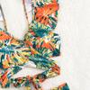 Damski Retro Nadruk Letni Push-Up Kostium Kąpielowy Wysoki Stan Zestaw Bikini Strój Kąpielowy Odzież Plażowa Damski Kostium Kąpielowy na Wakacje KTB