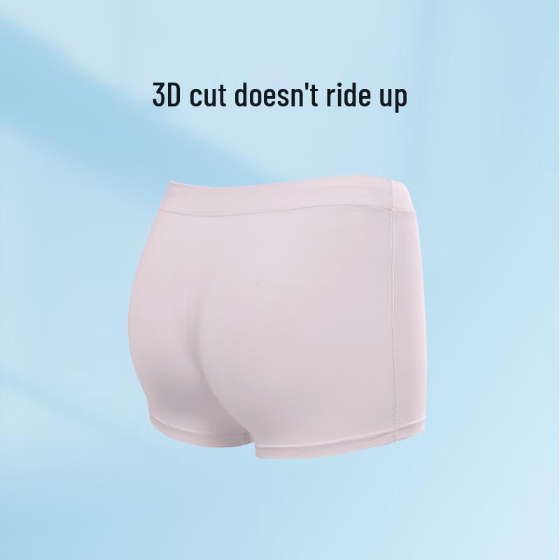 Yilanfen Girls' Antibacterial Cotton Boxer Briefs 3-Pack