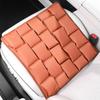 Car Seat Cushion Breathable Nappa Leather with Cloud Honeycomb Pressure-Reducing Comfort Design for All-Season Fit Multiple Colors