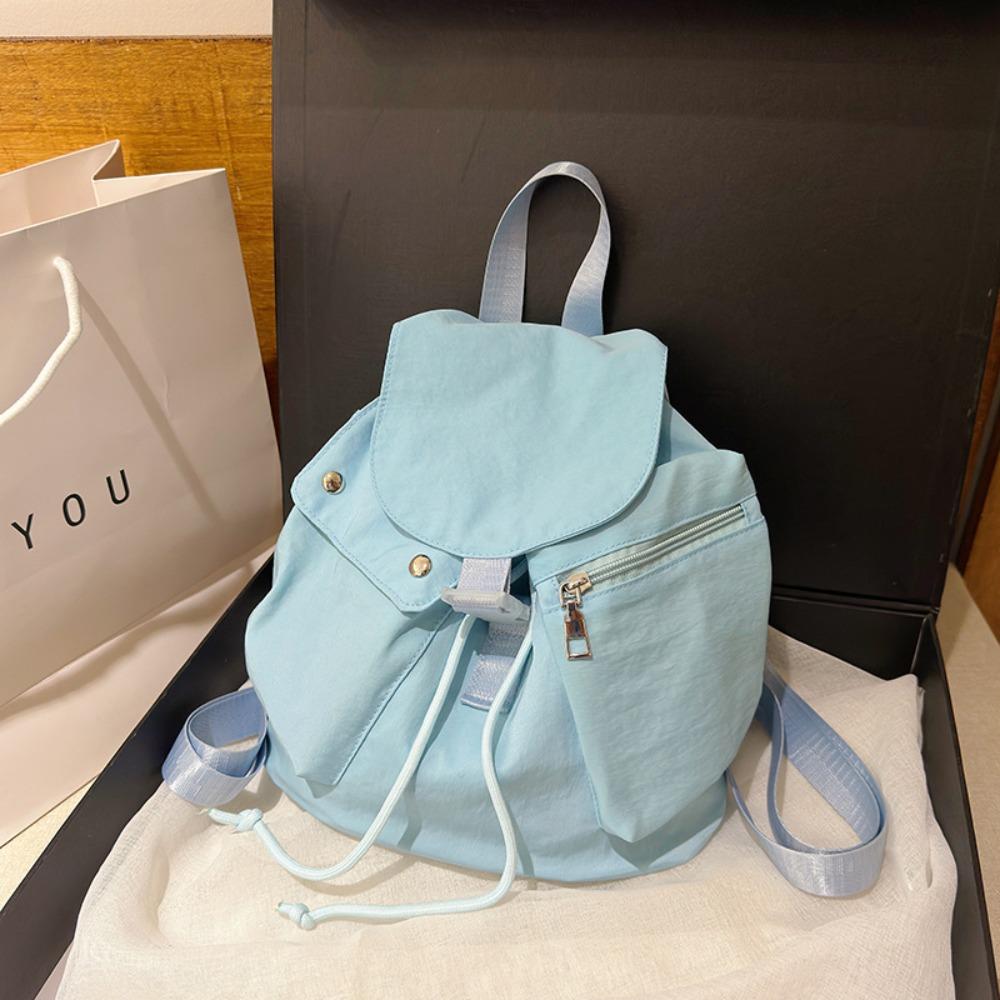 

Рюкзак Preppy Flap, однотонный студенческий рюкзак, высококачественная школьная сумка для подростков
