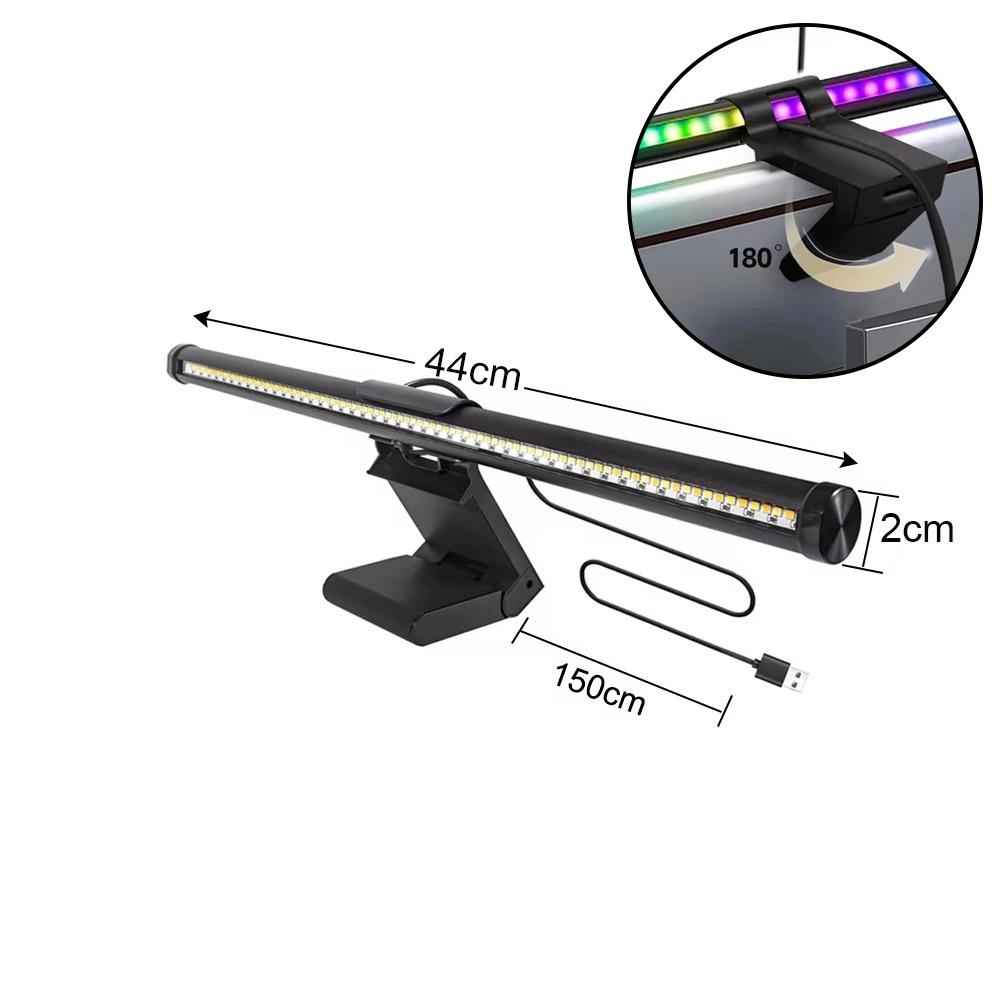 Eye-Care Computer Monitor Screen Light Bar Stepless Dimming Lighting Monitor Light Bar LED Desk Lamp Work Study Read Gaming