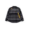 Li Ning CF Plaid Single-Breasted Long Sleeve Polo Shirt Men shirts Black AJDR533-2