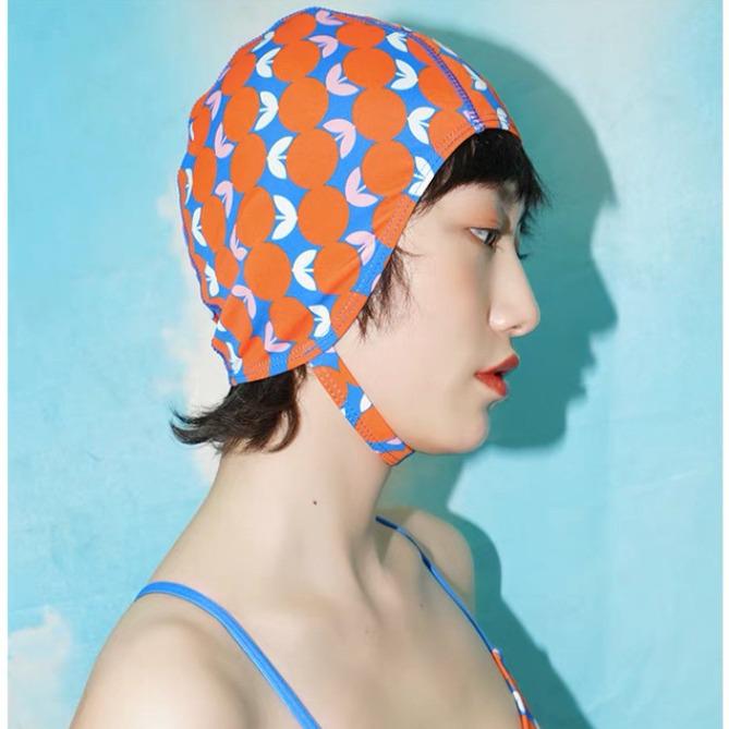 Women's Fashion Plus Size Anti-Shedding Loose Swim Cap