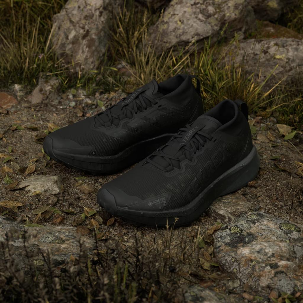 JR5240 Adidas Terrex Agravic GORE-TEX Trail Running Core Black Grey Six (Men's)