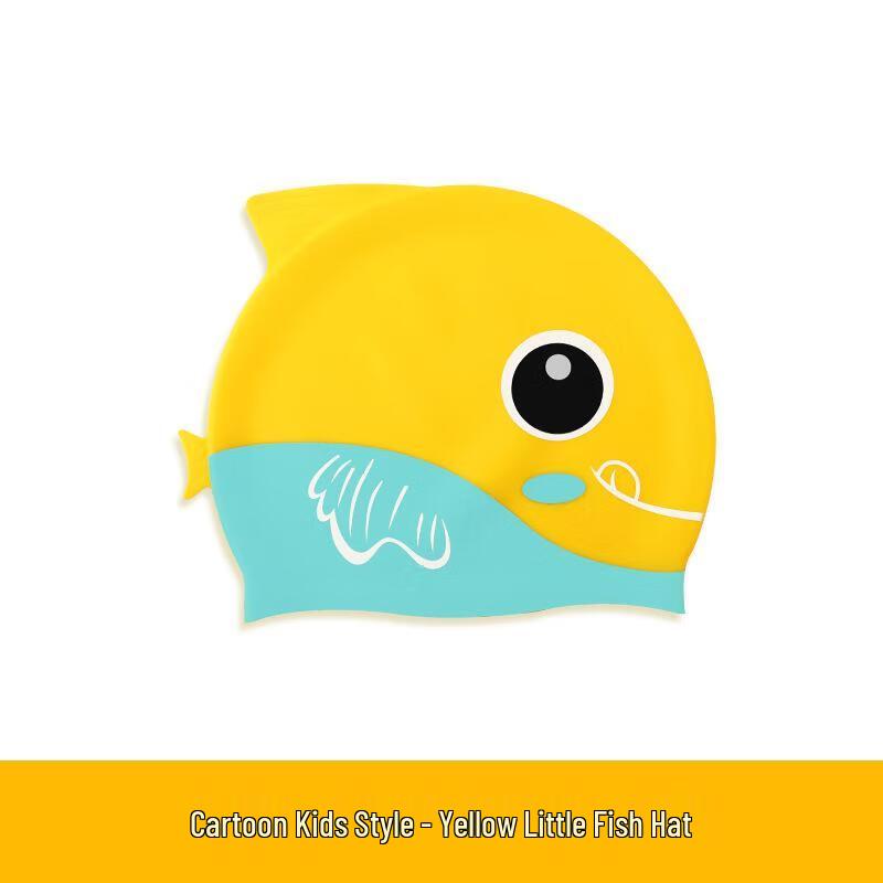 

SenYing Kids Cartoon Silicone Swim Cap Little Fish