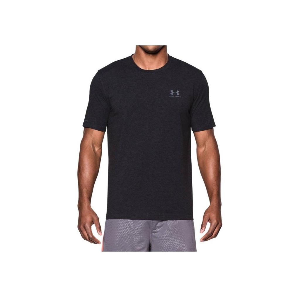 Under Armour Casual Quick-Dry Fitness T-Shirt Men tops Black Gray 1257616-001