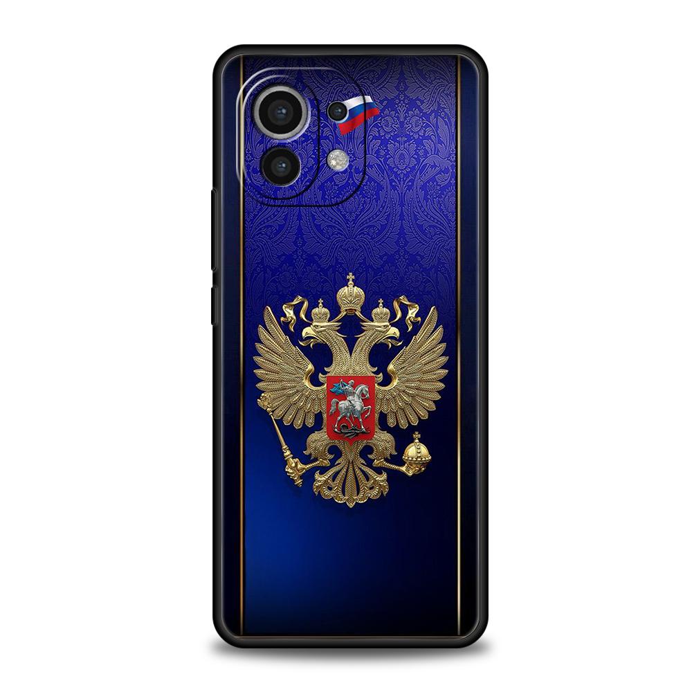 Russia Russian Flags Phone Case for Xiaomi Mi 14 13 12 11 Ultra 13T 12T Poco C51 F3 F4 F5 X3 X4 NFC M3 Pro Lite 5G Silicon Cover