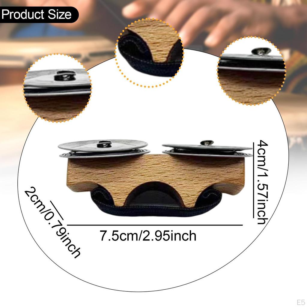 Finger Percussion Instrument, Tambourine Bell for Live Music