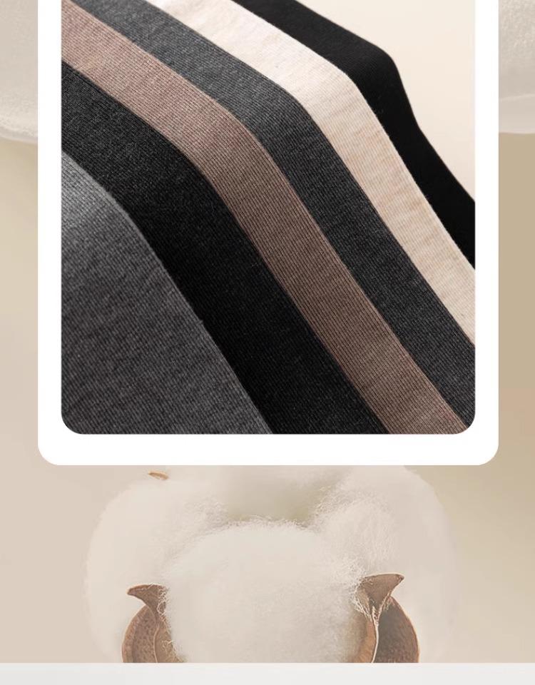 Women's Fleece-Lined Vertical Stripe Leggings – Thickened, Slimming, and Warm Cotton Stirrup Tights for Autumn and Winter.