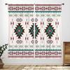 Western Cow Skull Curta,Beige Southwestern Bohemian Geometric Pattern Native Aztec Longhorn Head Cowboy Farmhouse Country