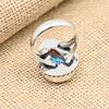 Rainbow Mystic Gemstone Handmade 925 Sterling Silver Ring Jewelry For Christmas