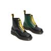 Dr. Martens 1460 Leather Glossy Color Block Short Boots Unisex Boots Black Green 27287001