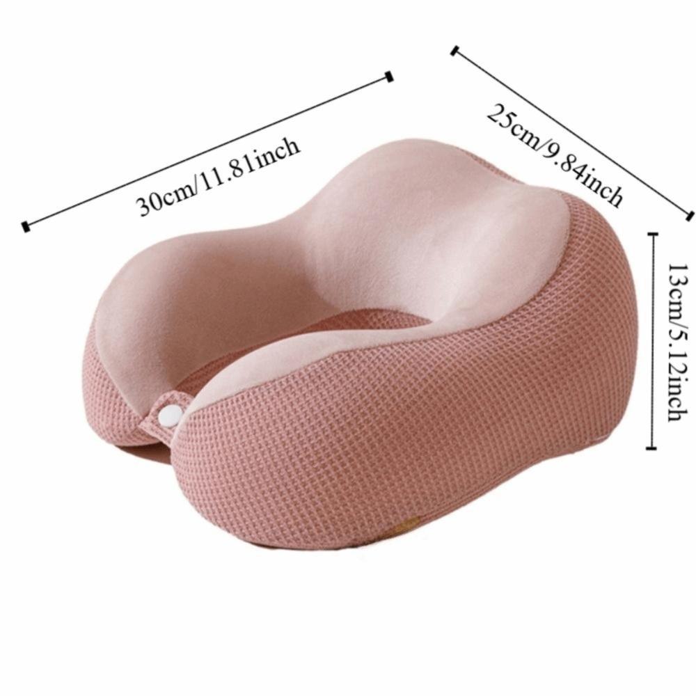 Slow Rebound U-shaped Pillow Soft Neck Support Durable Travel Pillow  Car