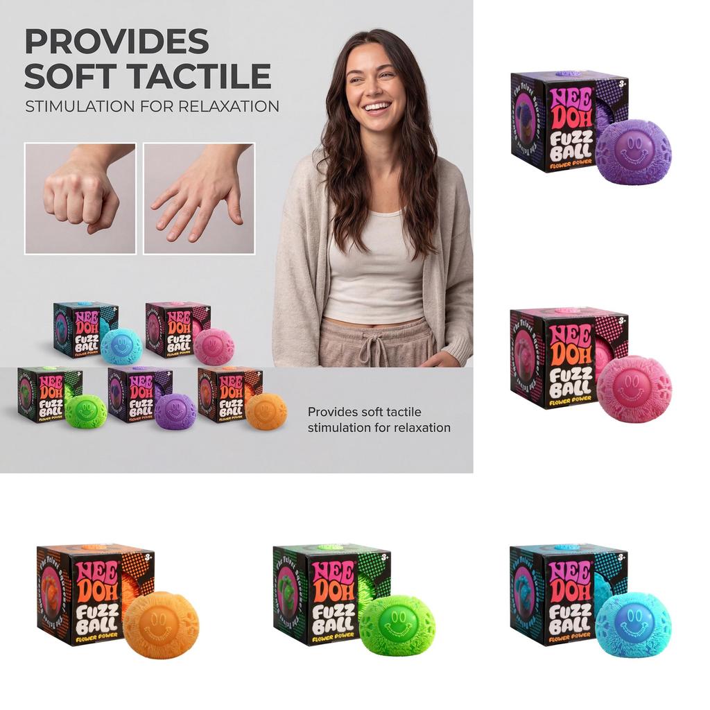 Needoh Silicone Stress Relief Toy With Portable Design For Office And Travel Use