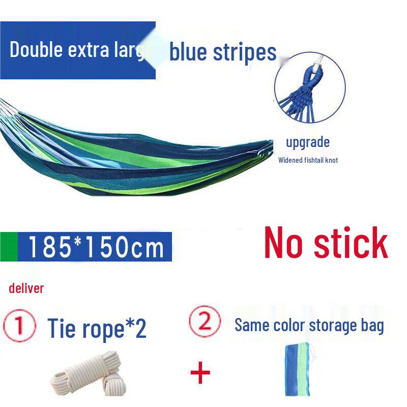 Outdoor Travel Canvas Double Hammock