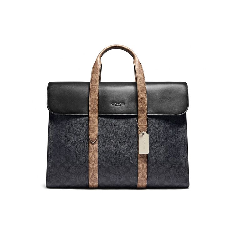 

Coach Metropolitan 40 Classic Print Leather And Synthetic Leather Shoulder Crossbody Tote Bag Large Men bags Charcoal 5079-JIQUA Basic Set (Bag+Dust Bag)