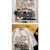 Men'S Trendy Letter Round Neck Printed Short Sleeved T-Shirt For Summer Ins Loose Casual Top