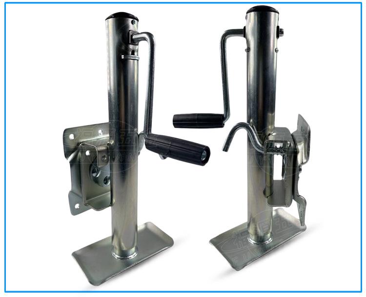 Heavy-Duty Hand-Crank Adjustable Lifter with Ground Brake and Support Frame