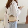 Summer Small Straw Handbag Trendy Shoulder Bag Woven Bucket Crossbody Bag Casual Seaside Beach Bag ARI