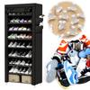 10 Layers Shoe Cabinet Household Multi-Layer Storage Shoes Dust-Proof Door Porch Floor Large-Capacity Porch Rack Shoe Rack