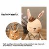 Cartoon Cute Design Easter Bunny Bank Resin Pastoral Style Cute Rabbit Statue Novelty Funny Desktop Decor Collectible