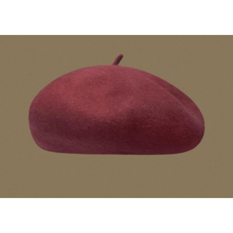 Autumn And Winter Korean Version Of High-Quality Woolen Painter Hat Women'S Cloud Hat Adjustable Versatile Three-Dimensional Wool Beret