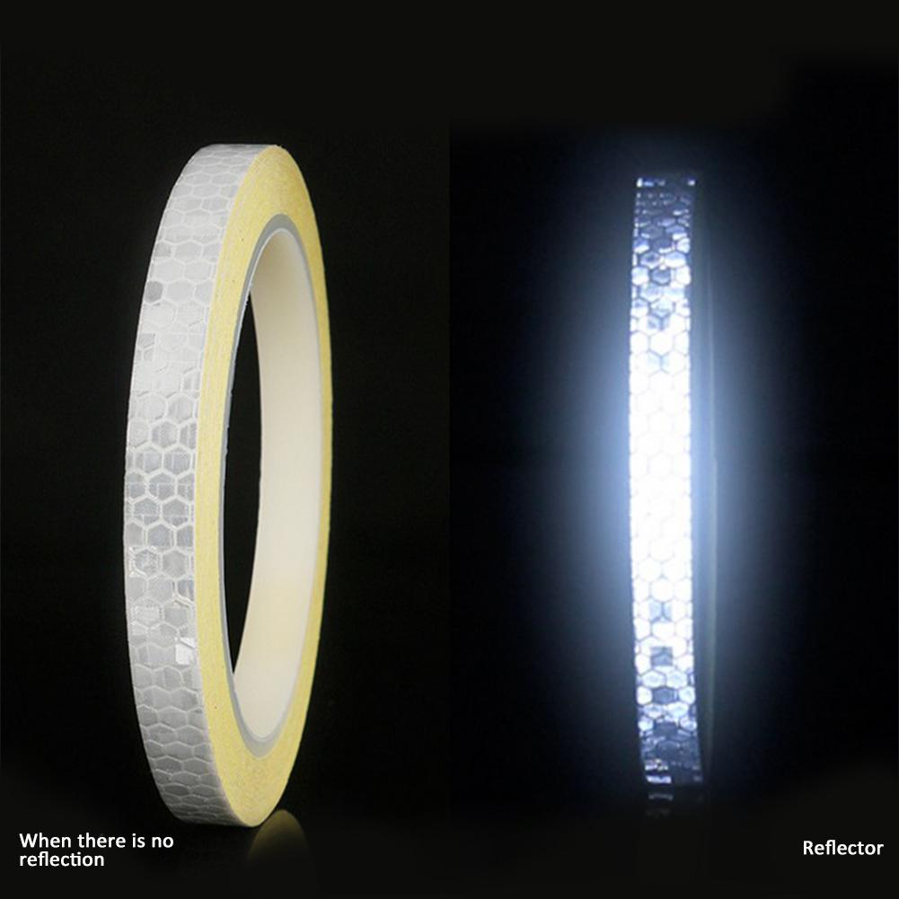 8M In Length Bicycle Reflective Sticker Tape Noctilucent Waterproof Fluorescent Bike Decoration