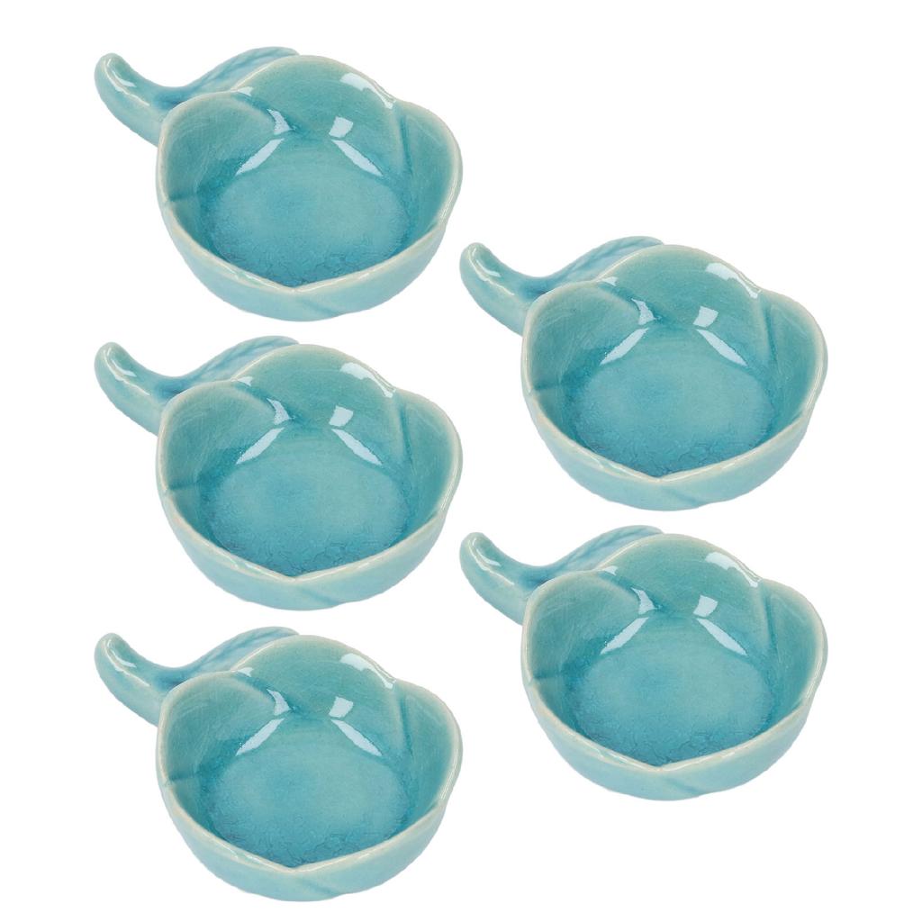 5pcs Ceramic Tealight Candle Holder Aromatherapy Burner Ceramic Dish Small and Exquisite Essential