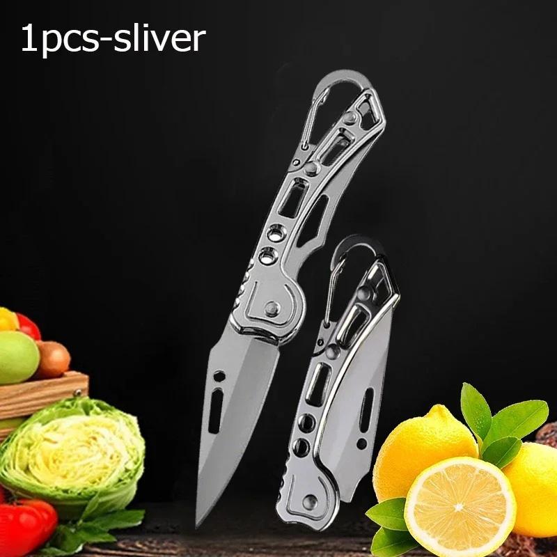 WXCOO Stainless Steel Pocket Knife Kitchen Accessories Cooking Durable Kitchen Paring Knives Folding Fruit Knife Meat Cleaver