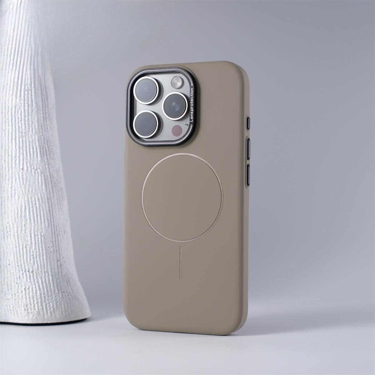 

Applicable to Apple 17promax matte skin feel fine ring magnetic mobile phone case iPhone16 premium sense protective case iPhone 17