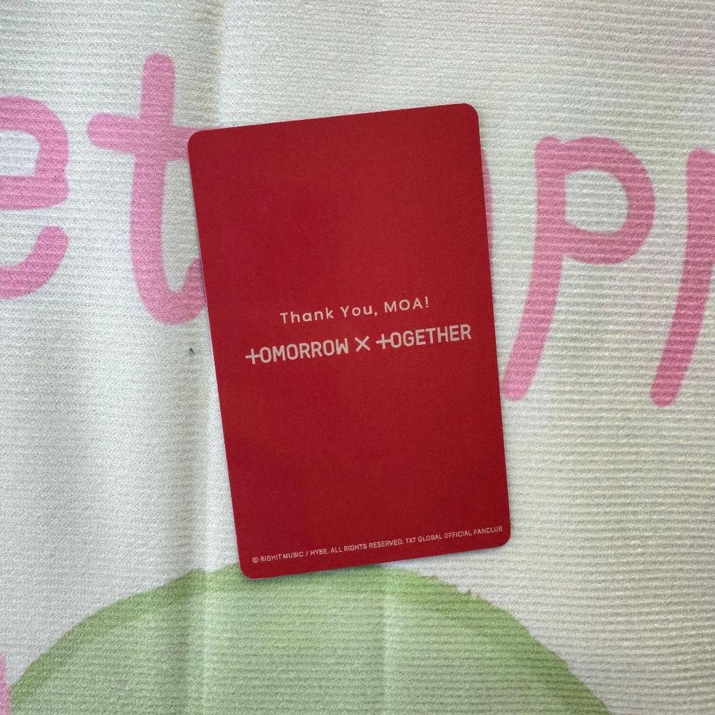 [USED] Japan TXT FC Bonus MOA ZONE Fan Meeting Beomgyu Trading Card