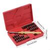 38Pcs 3mm Number and Letter Stamp Leather Punching Set, Leather Embossing Stamp X3UC