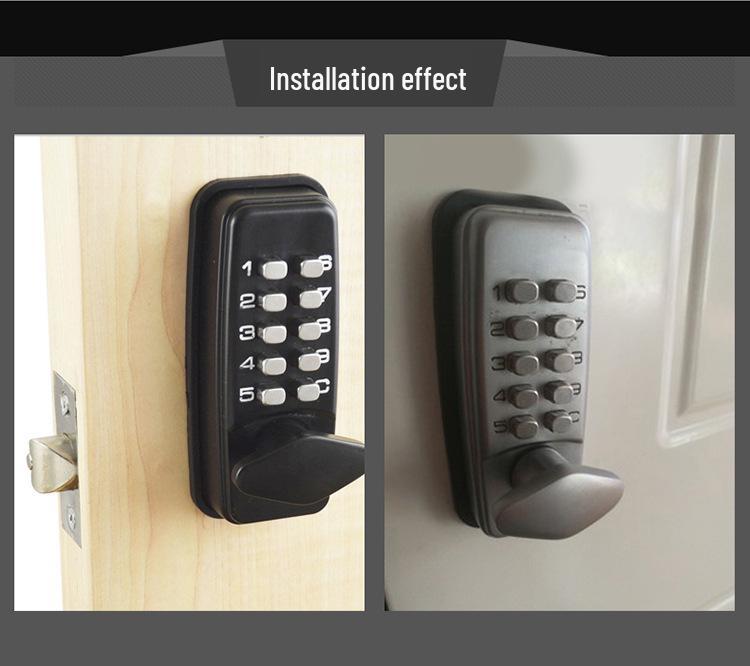 Mechanical Password Lock for Doors - No Power Needed, Ideal for Home, Office, or Supply Room